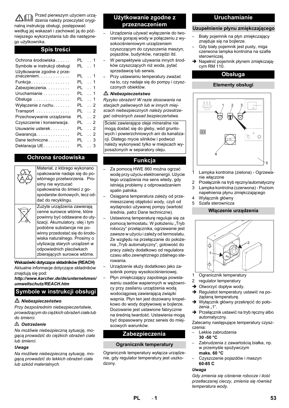 Karcher Générateur d’eau chaude HWE 860 User Manual | Page 53 / 72