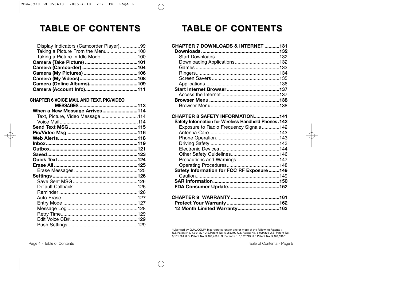 Audiovox CDM-8930 User Manual | Page 5 / 85