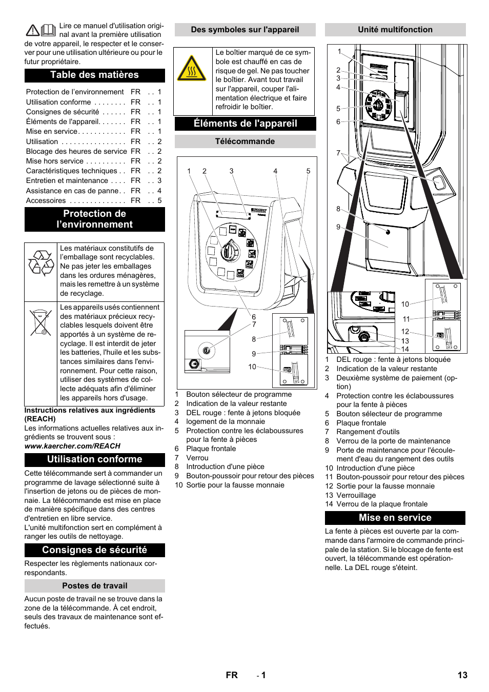 Karcher Armoire de lavage SB MB 5-10 User Manual | Page 13 / 76