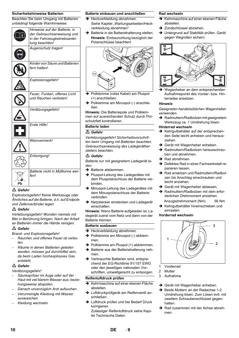 Karcher Balayeuse KM 90-60 R Lpg Adv User Manual | Page 10 / 432