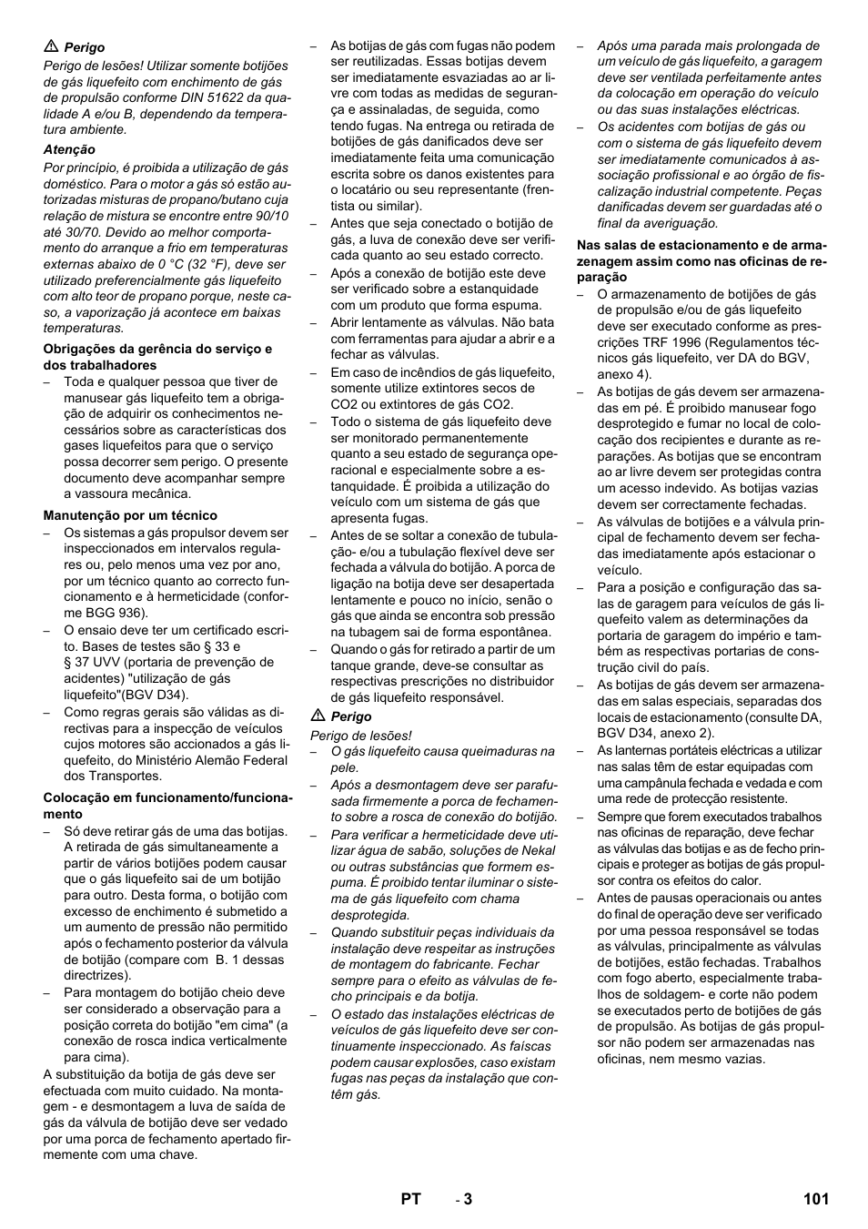 101 pt | Karcher Balayeuse KM 90-60 R Lpg Adv User Manual | Page 101 / 432