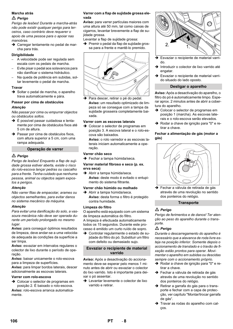 Karcher Balayeuse KM 90-60 R Lpg Adv User Manual | Page 106 / 432