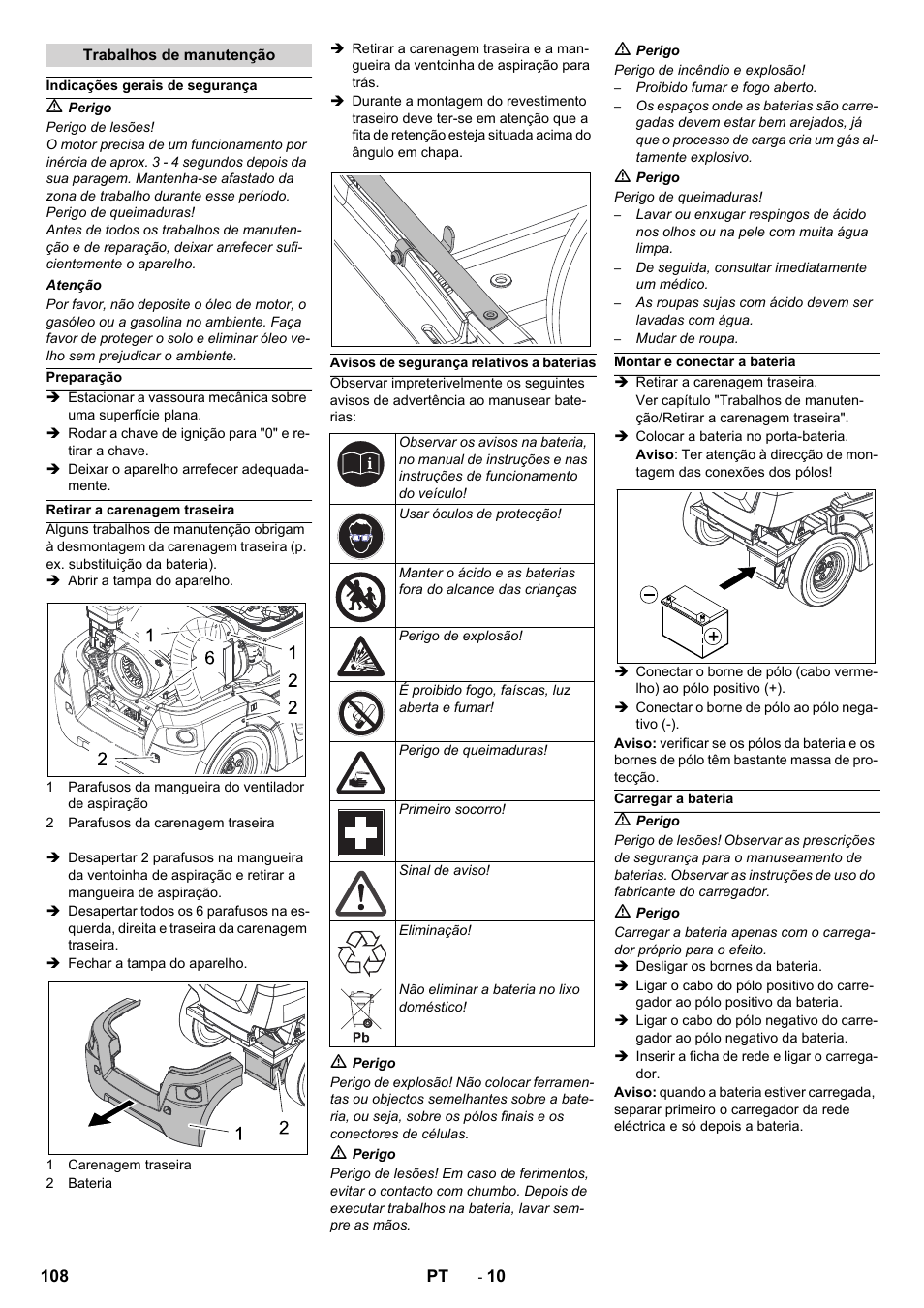 Karcher Balayeuse KM 90-60 R Lpg Adv User Manual | Page 108 / 432