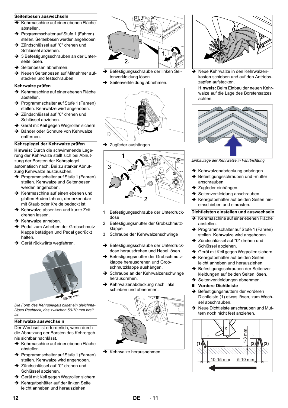 Karcher Balayeuse KM 90-60 R Lpg Adv User Manual | Page 12 / 432