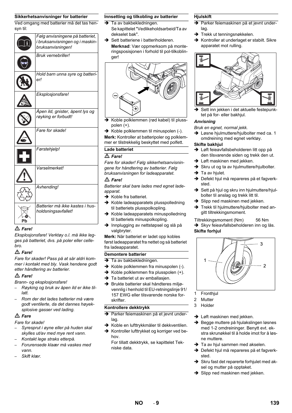 Karcher Balayeuse KM 90-60 R Lpg Adv User Manual | Page 139 / 432