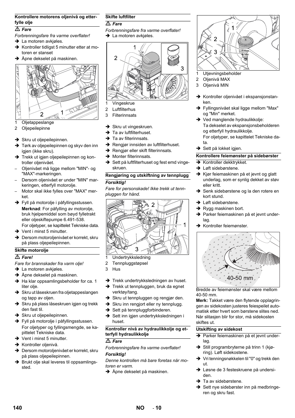 Karcher Balayeuse KM 90-60 R Lpg Adv User Manual | Page 140 / 432