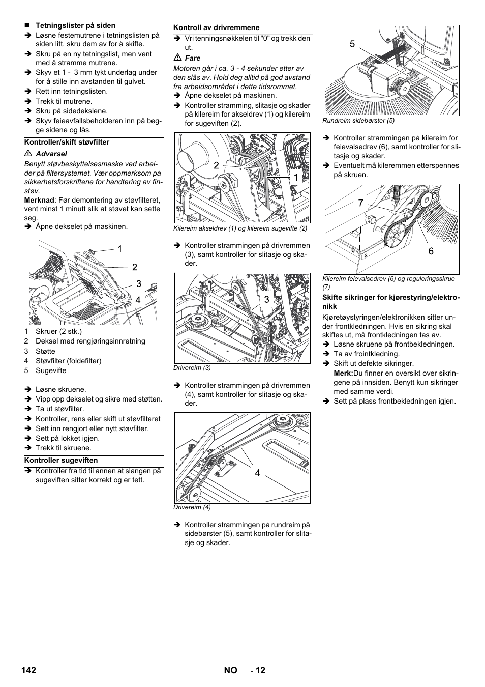 Karcher Balayeuse KM 90-60 R Lpg Adv User Manual | Page 142 / 432