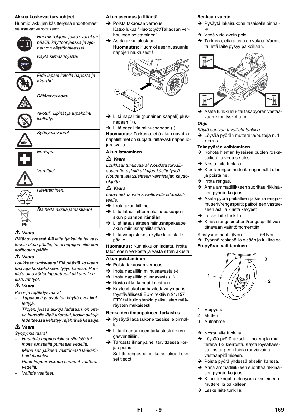 Karcher Balayeuse KM 90-60 R Lpg Adv User Manual | Page 169 / 432