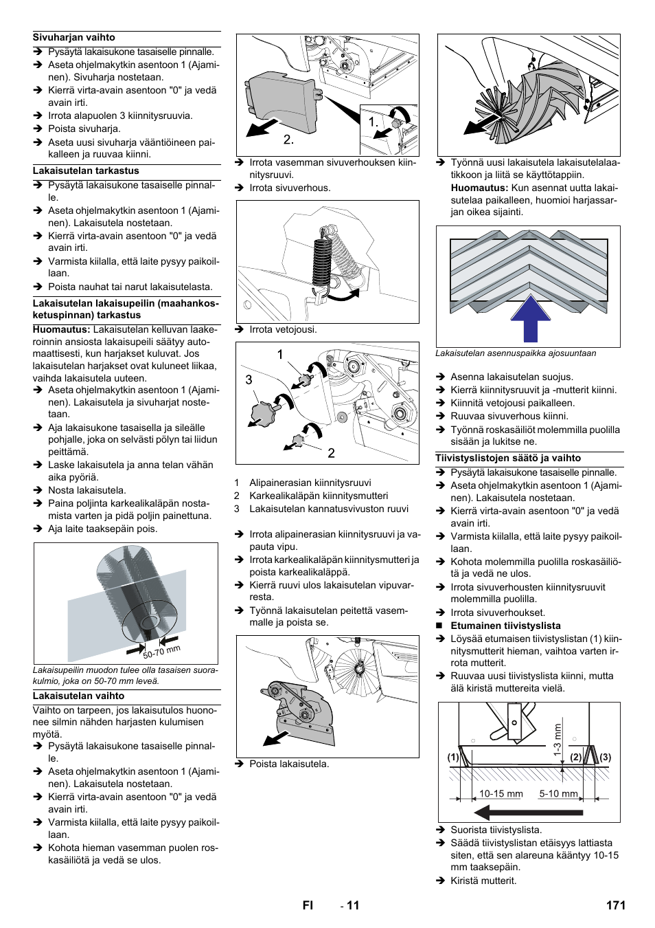 Karcher Balayeuse KM 90-60 R Lpg Adv User Manual | Page 171 / 432