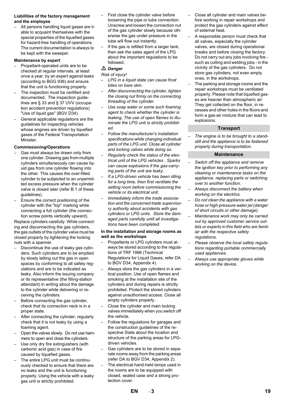 19 en | Karcher Balayeuse KM 90-60 R Lpg Adv User Manual | Page 19 / 432