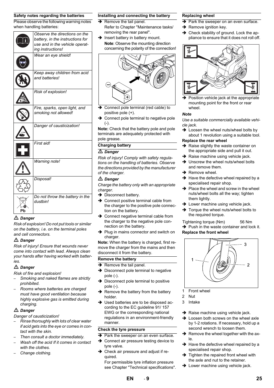 Karcher Balayeuse KM 90-60 R Lpg Adv User Manual | Page 25 / 432