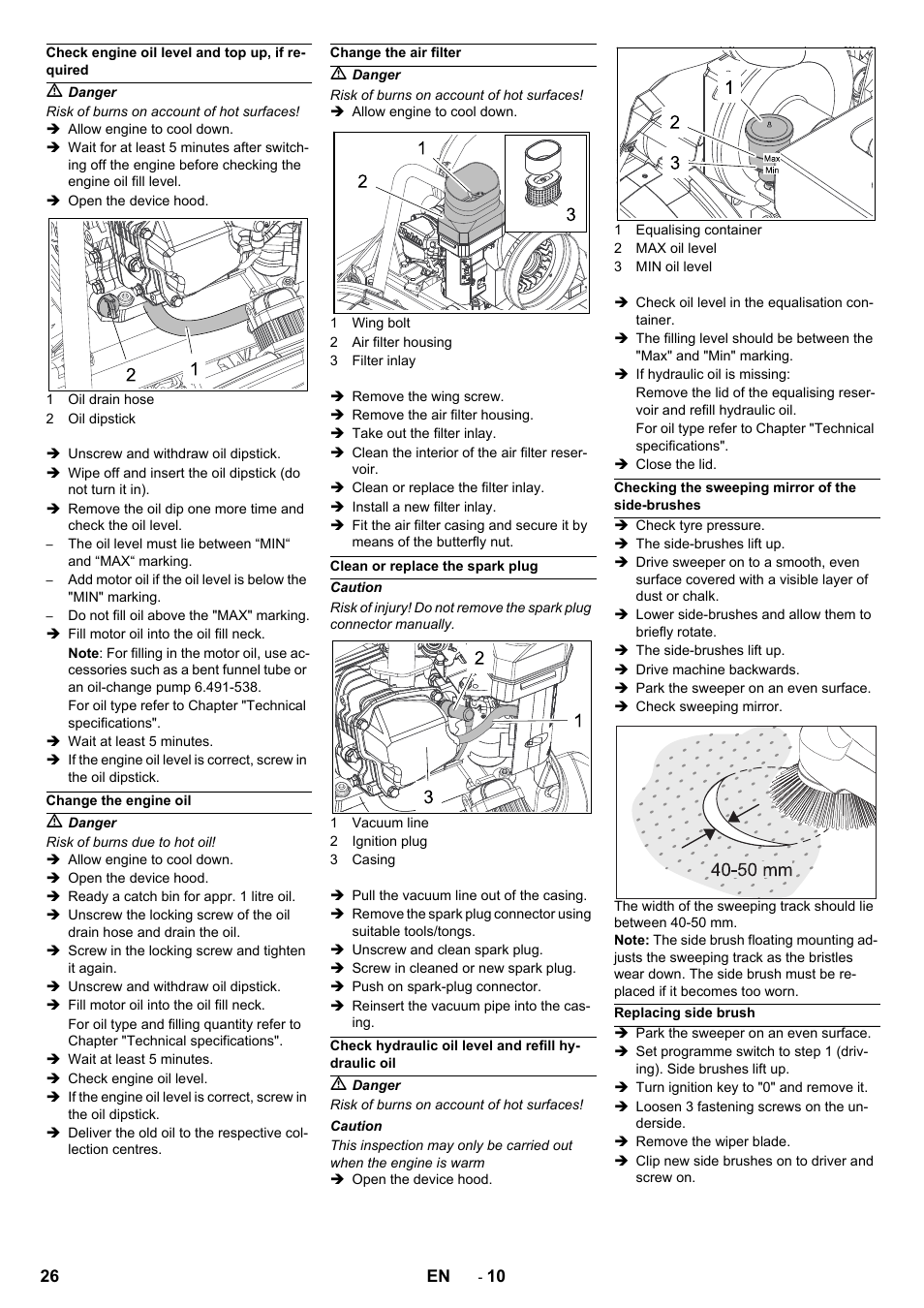 Karcher Balayeuse KM 90-60 R Lpg Adv User Manual | Page 26 / 432