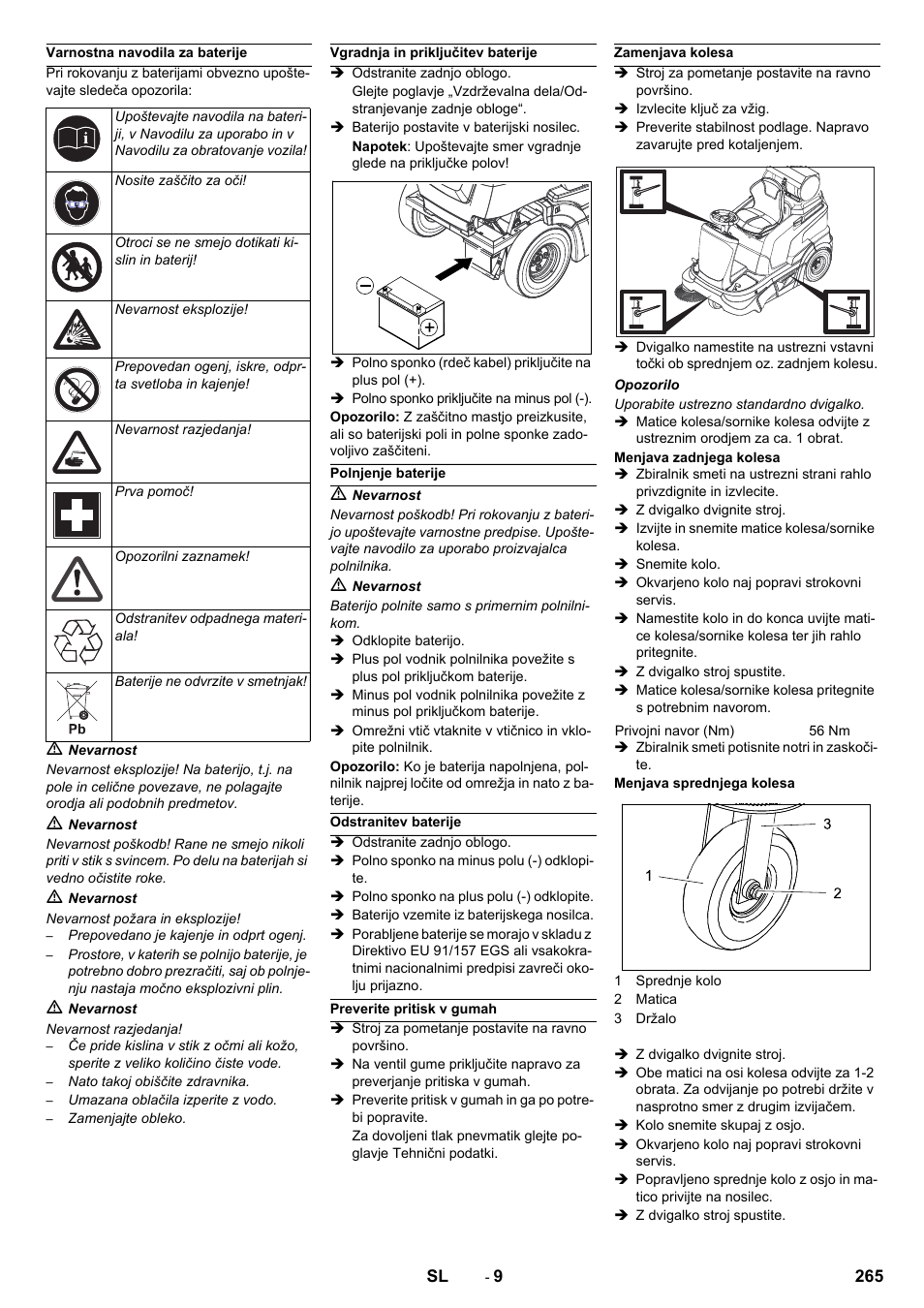 Karcher Balayeuse KM 90-60 R Lpg Adv User Manual | Page 265 / 432