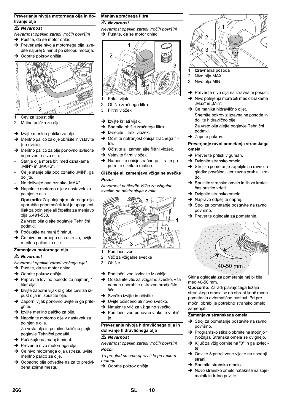 Karcher Balayeuse KM 90-60 R Lpg Adv User Manual | Page 266 / 432