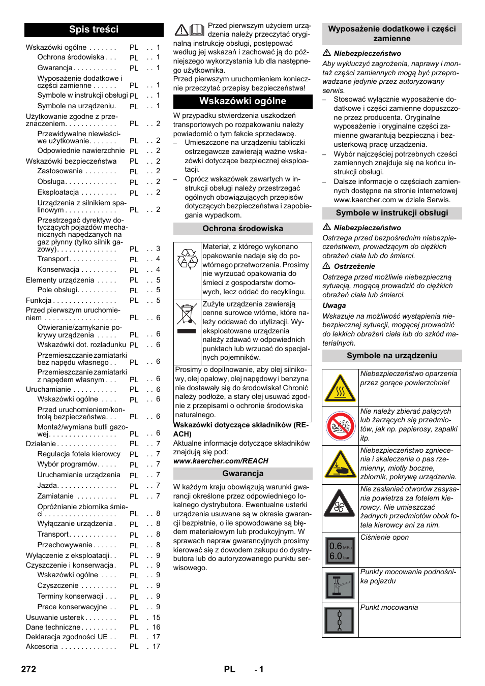 Karcher Balayeuse KM 90-60 R Lpg Adv User Manual | Page 272 / 432