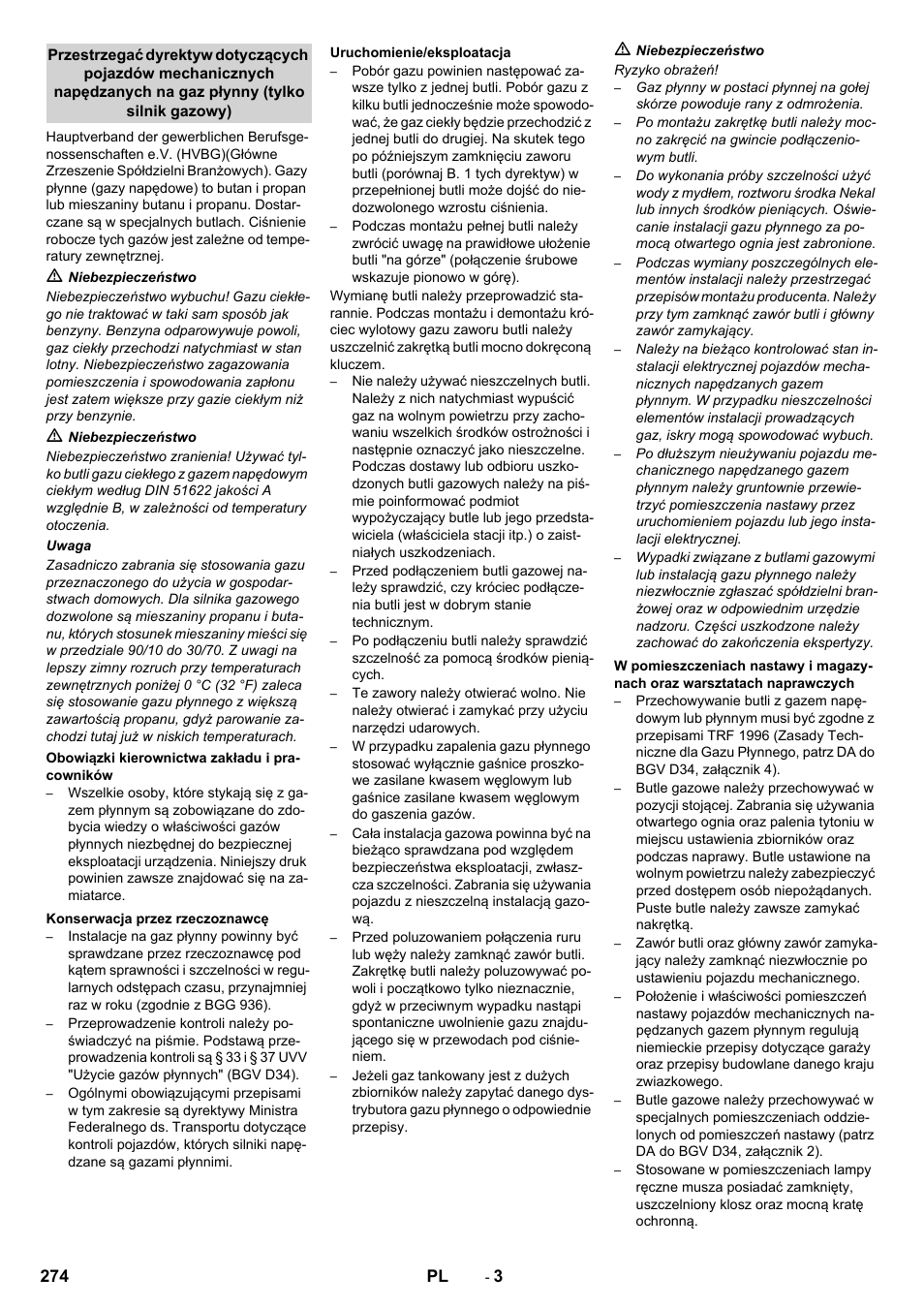 Karcher Balayeuse KM 90-60 R Lpg Adv User Manual | Page 274 / 432