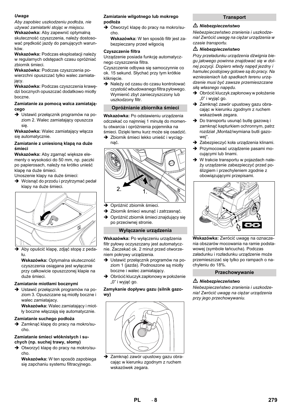 Karcher Balayeuse KM 90-60 R Lpg Adv User Manual | Page 279 / 432