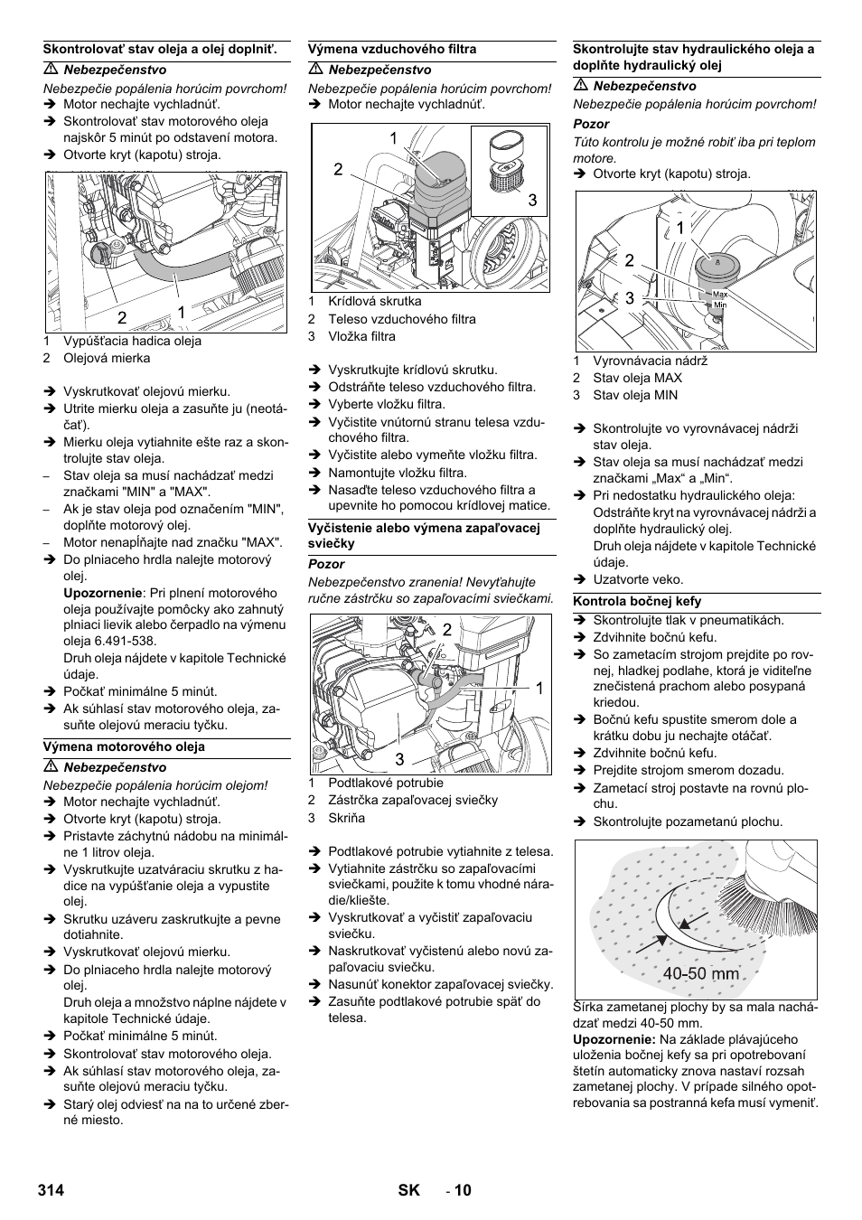 Karcher Balayeuse KM 90-60 R Lpg Adv User Manual | Page 314 / 432