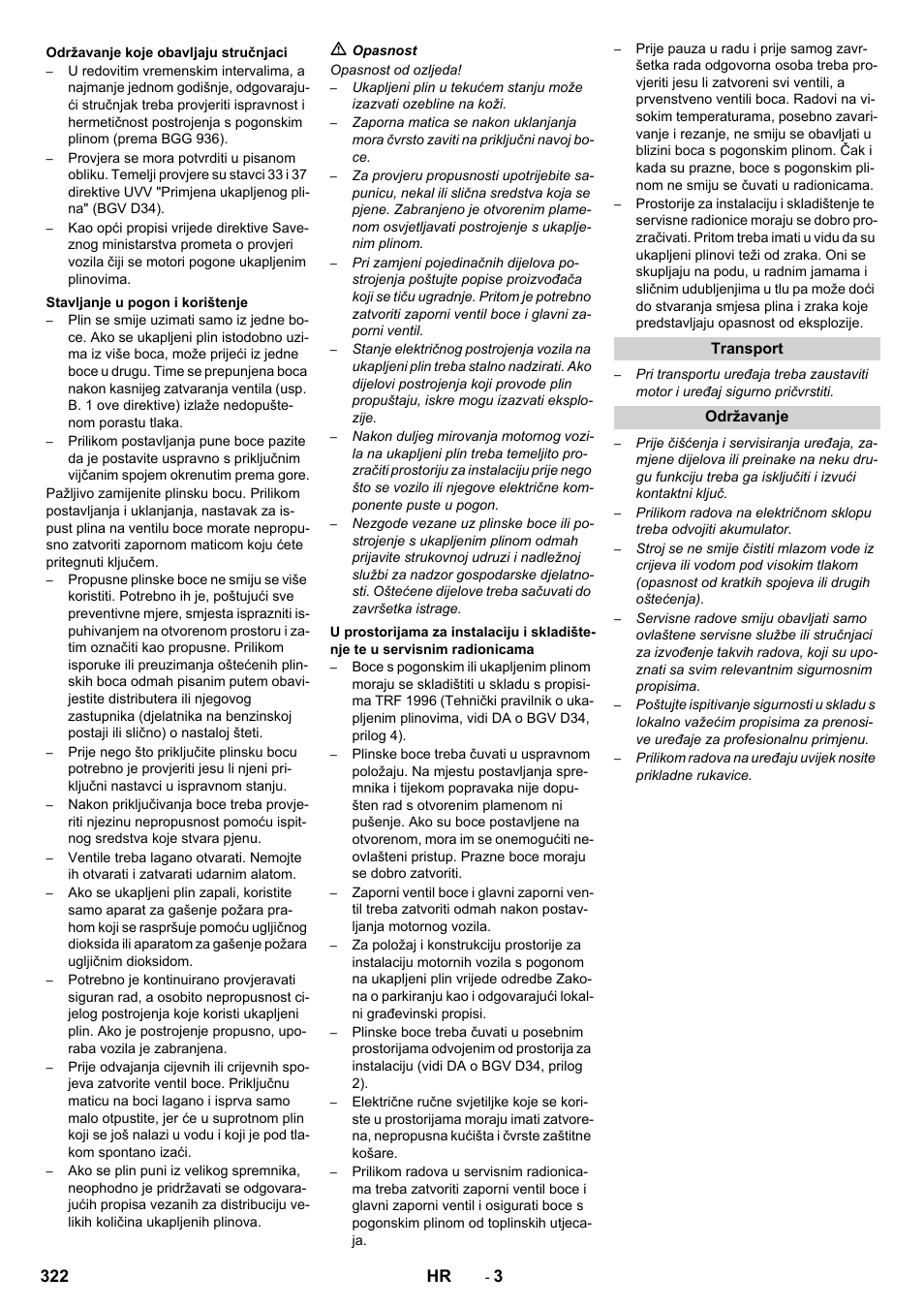 322 hr | Karcher Balayeuse KM 90-60 R Lpg Adv User Manual | Page 322 / 432