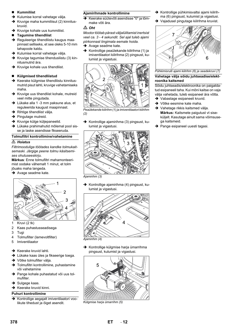 Karcher Balayeuse KM 90-60 R Lpg Adv User Manual | Page 378 / 432