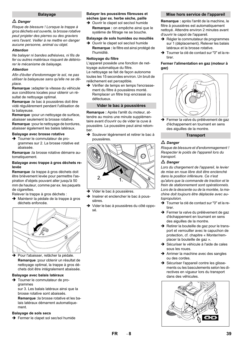 Karcher Balayeuse KM 90-60 R Lpg Adv User Manual | Page 39 / 432