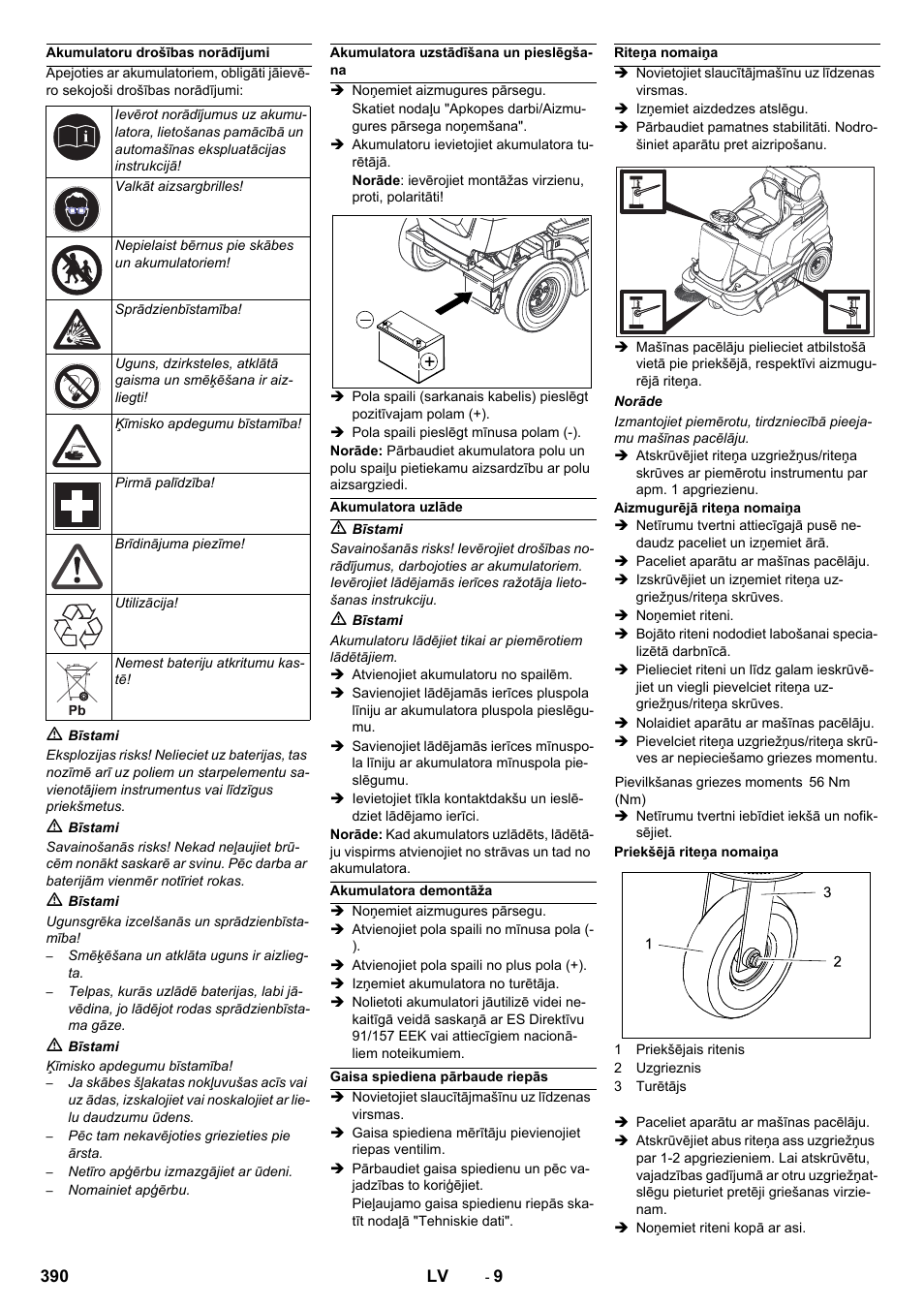 Karcher Balayeuse KM 90-60 R Lpg Adv User Manual | Page 390 / 432