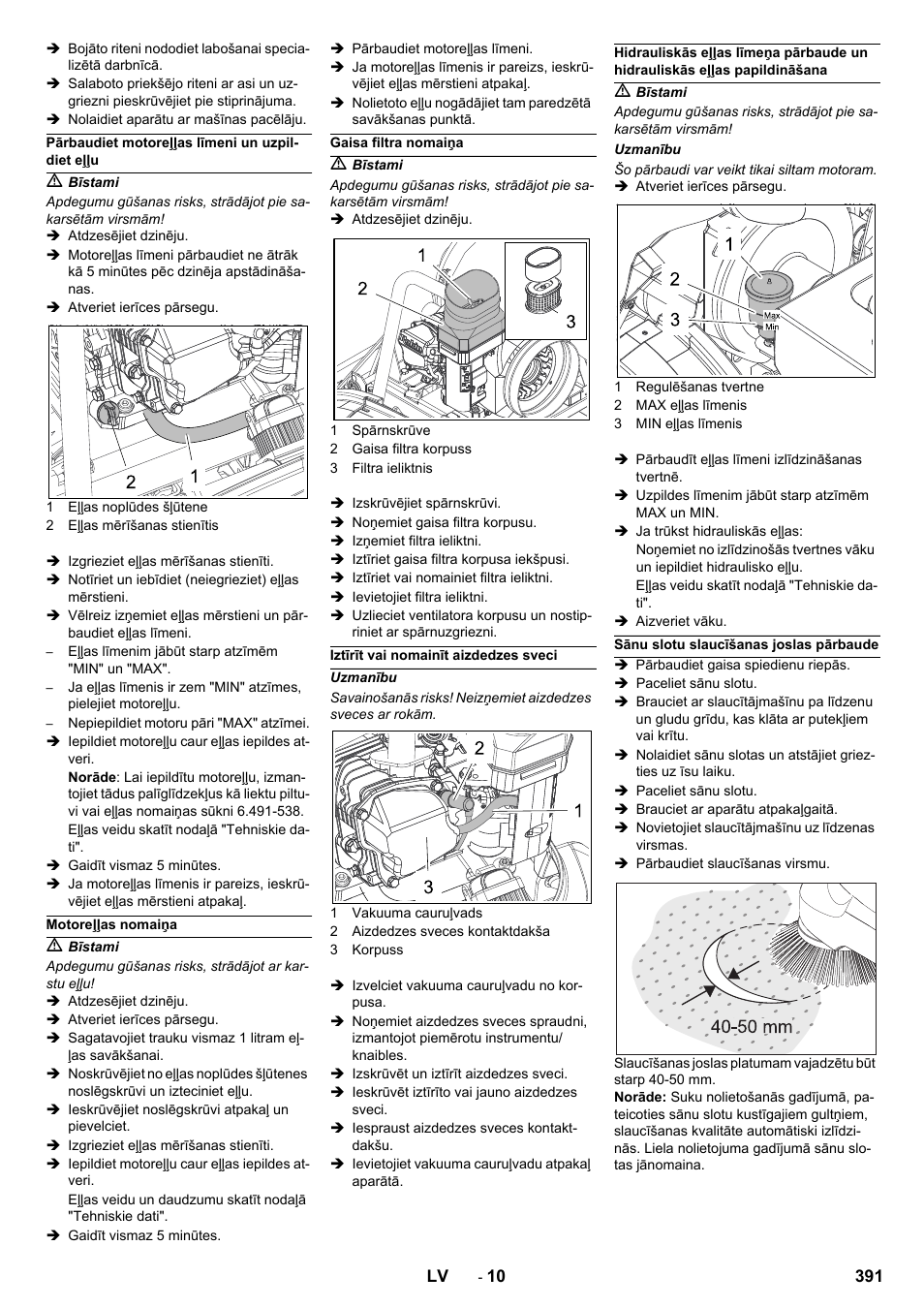 Karcher Balayeuse KM 90-60 R Lpg Adv User Manual | Page 391 / 432