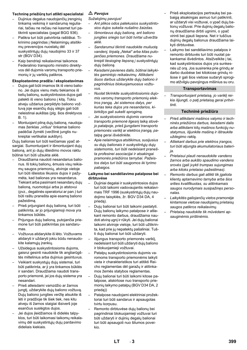 399 lt | Karcher Balayeuse KM 90-60 R Lpg Adv User Manual | Page 399 / 432
