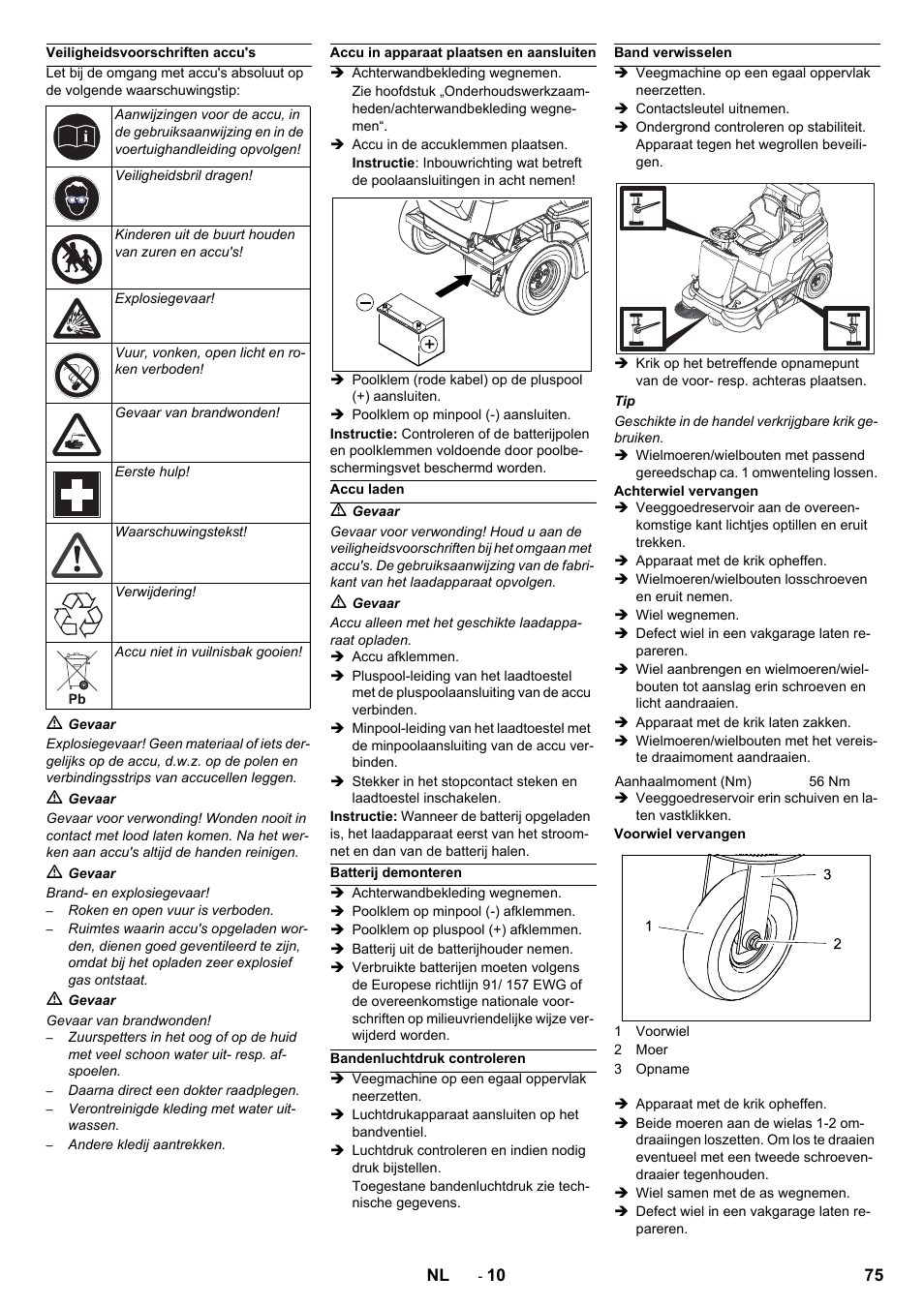 Karcher Balayeuse KM 90-60 R Lpg Adv User Manual | Page 75 / 432