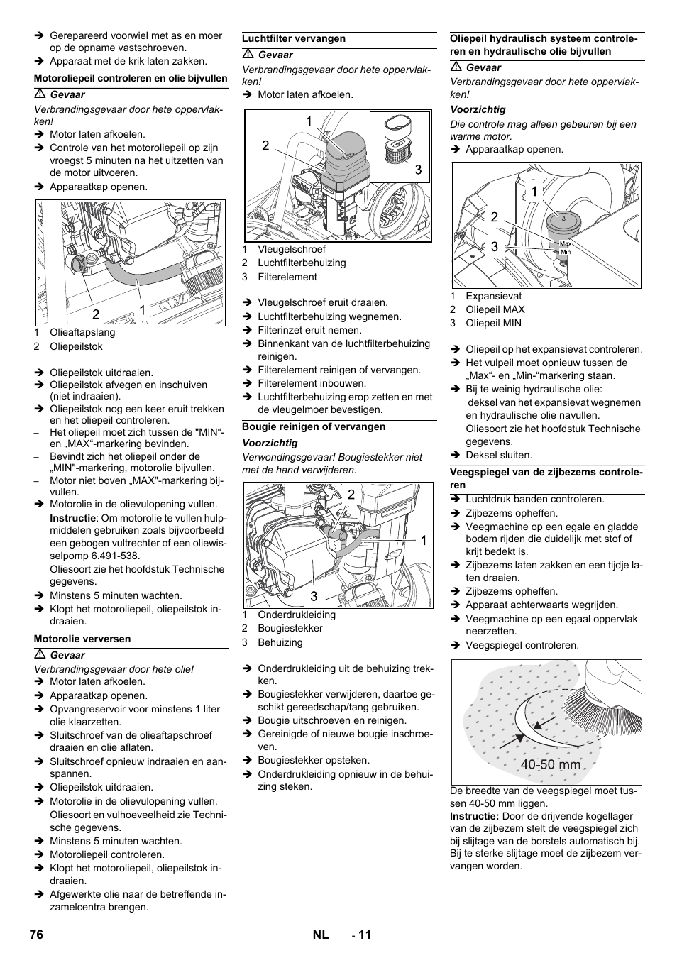 Karcher Balayeuse KM 90-60 R Lpg Adv User Manual | Page 76 / 432