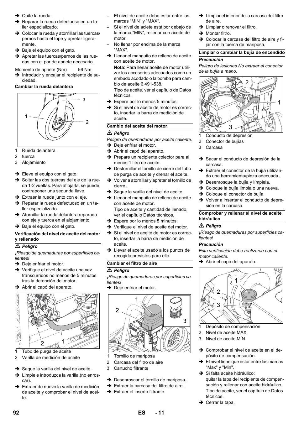 Karcher Balayeuse KM 90-60 R Lpg Adv User Manual | Page 92 / 432