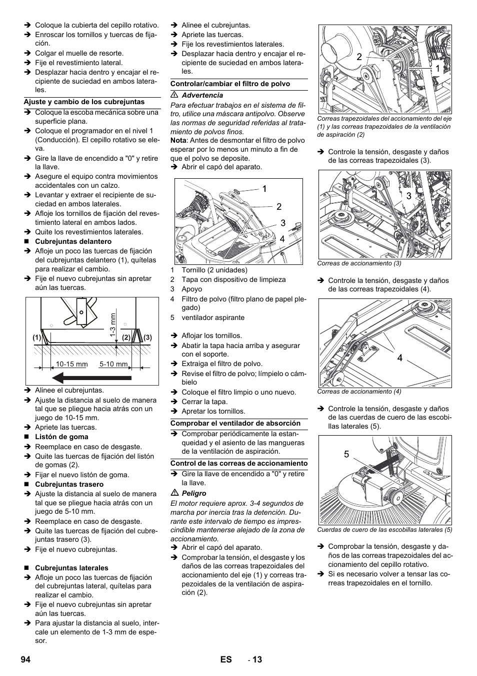 Karcher Balayeuse KM 90-60 R Lpg Adv User Manual | Page 94 / 432