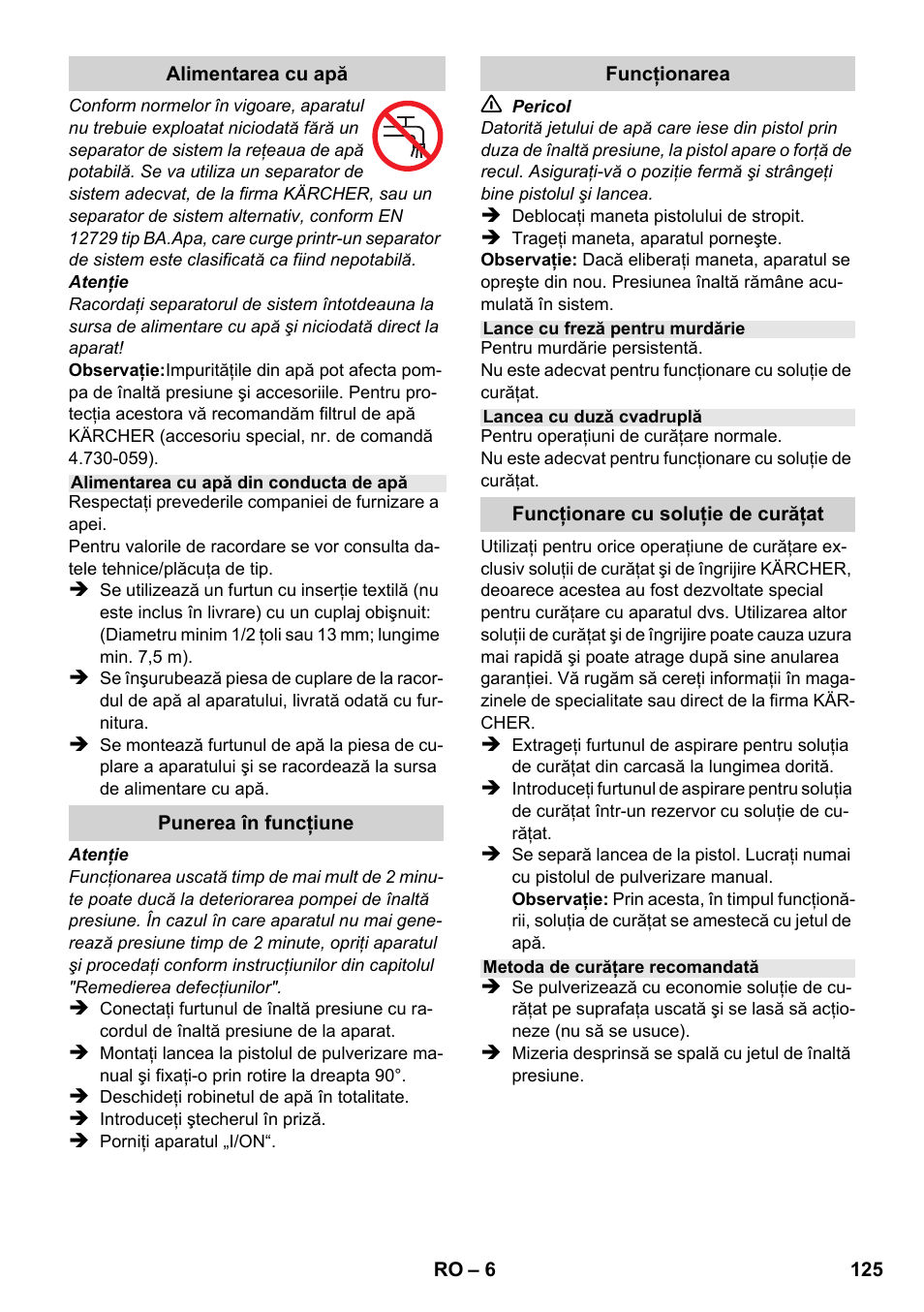 Karcher K 2-185 User Manual | Page 125 / 180