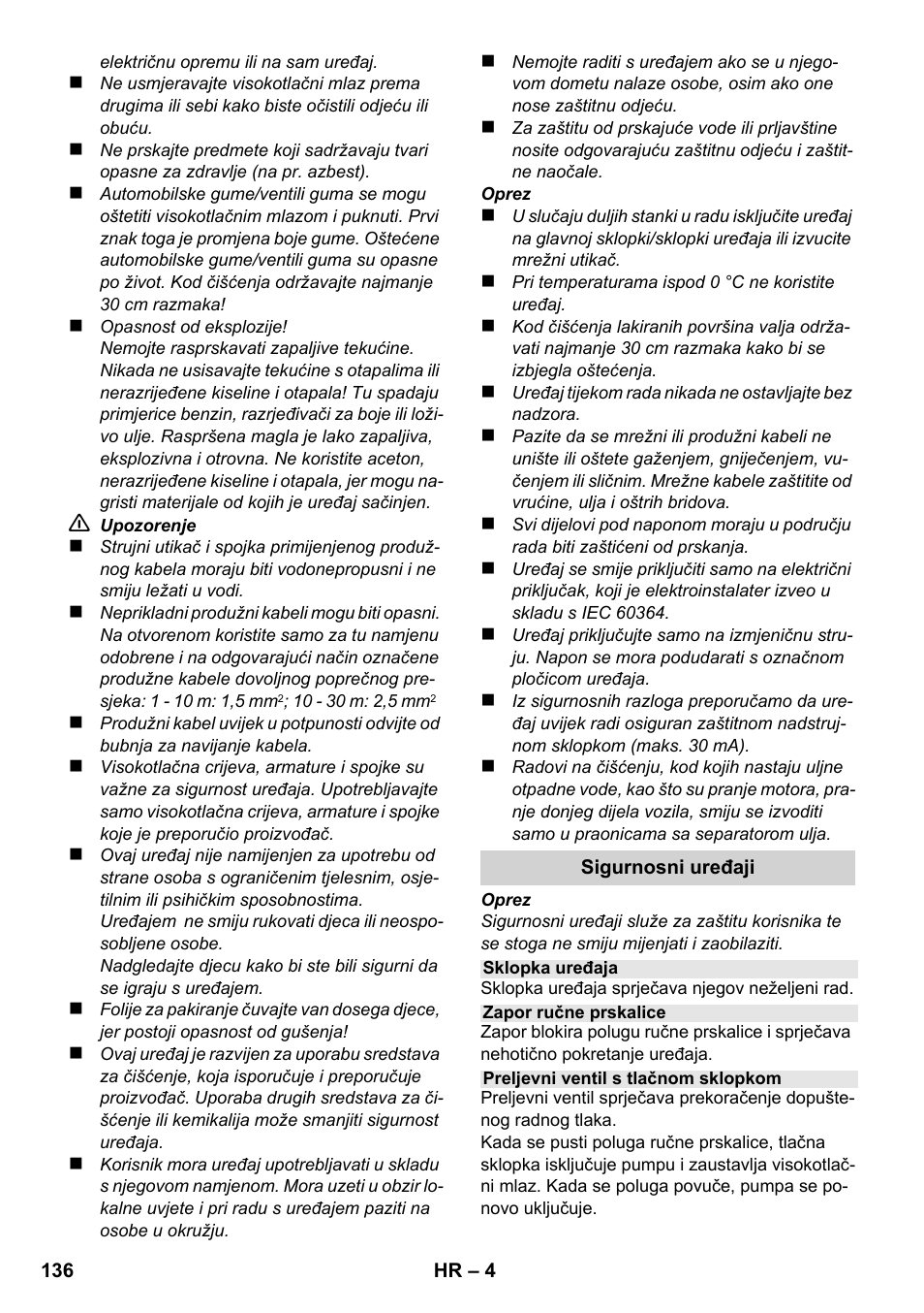 Karcher K 2-185 User Manual | Page 136 / 180