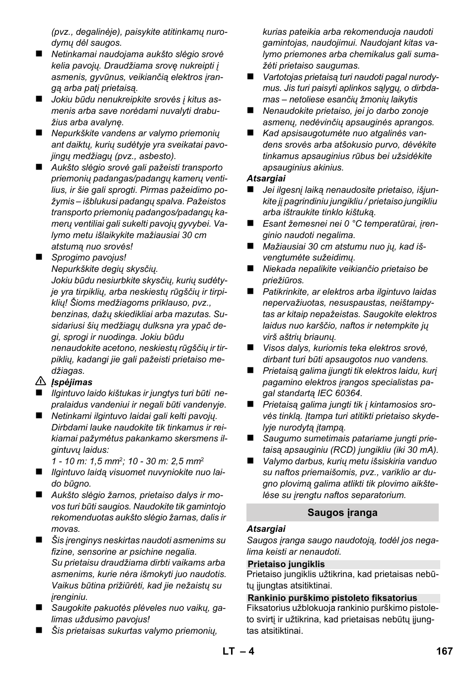 Karcher K 2-185 User Manual | Page 167 / 180