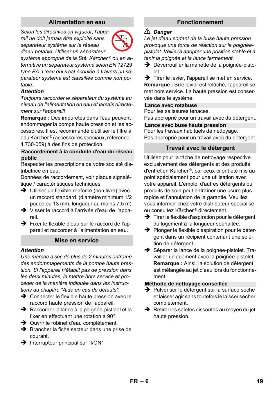 Karcher K 2-185 User Manual | Page 19 / 180