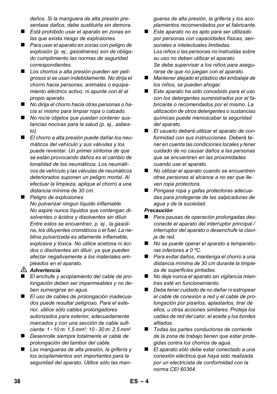 Karcher K 2-185 User Manual | Page 38 / 180