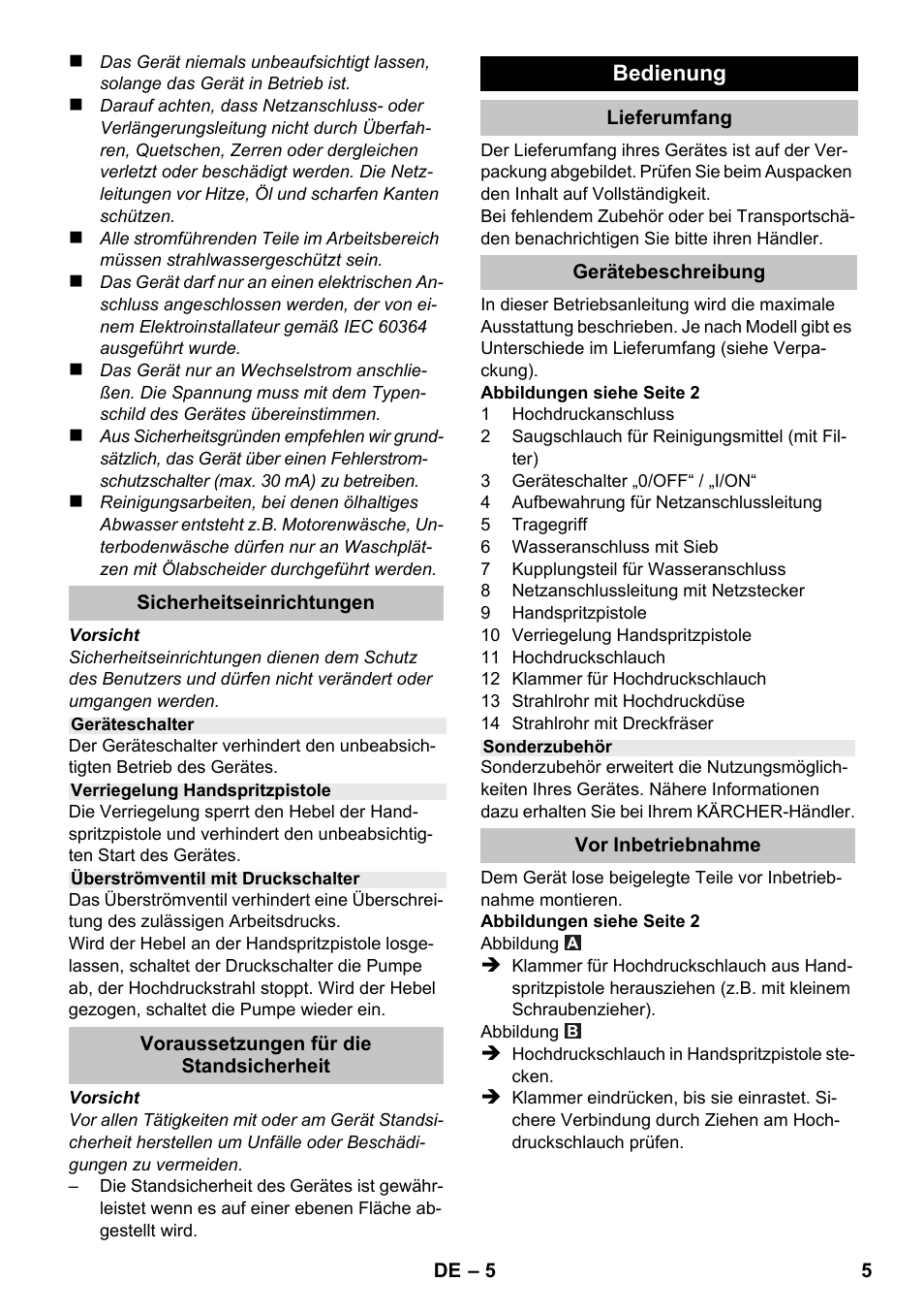 Karcher K 2-185 User Manual | Page 5 / 180