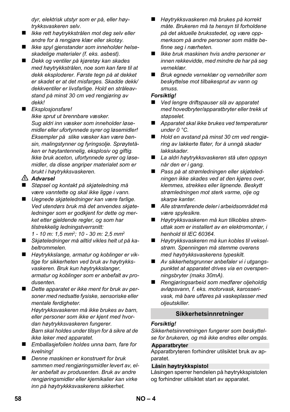Karcher K 2-185 User Manual | Page 58 / 180