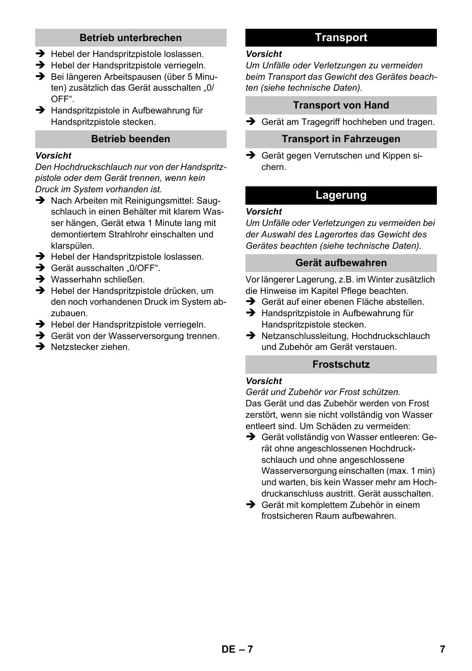 Karcher K 2-185 User Manual | Page 7 / 180