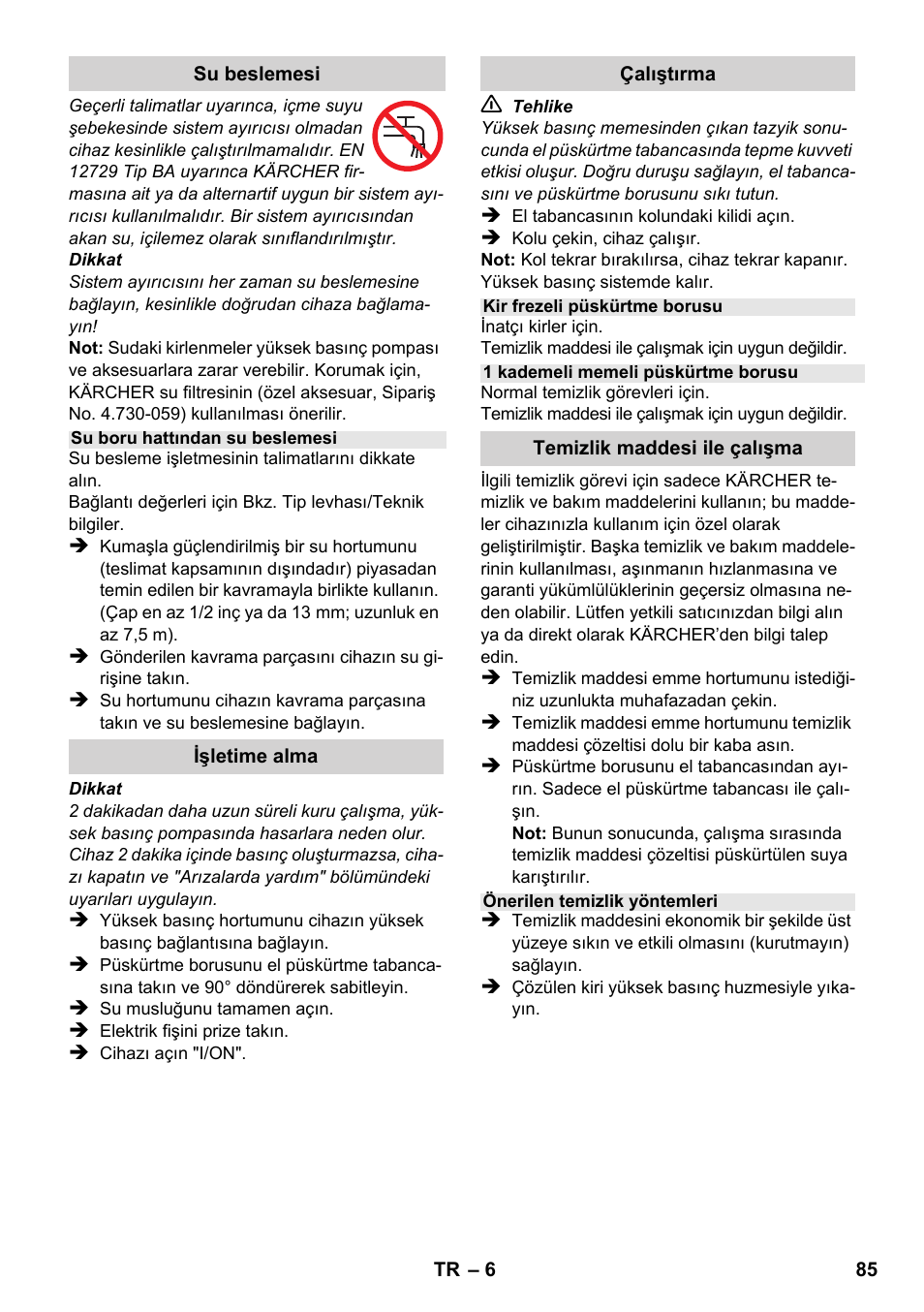 Karcher K 2-185 User Manual | Page 85 / 180