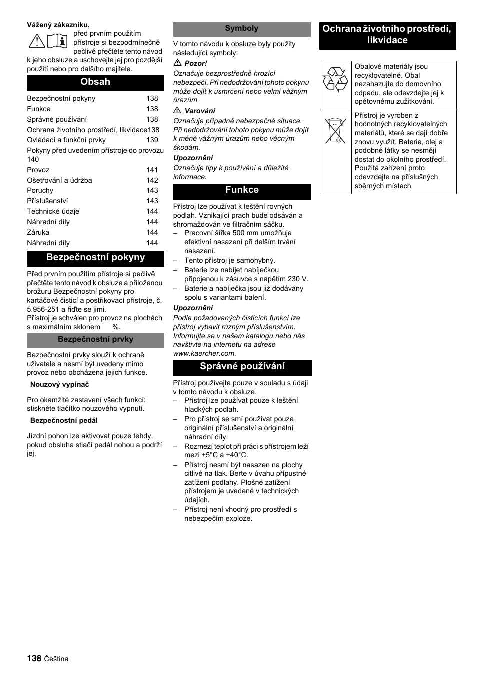 Karcher BDP 50-2000 Rs BP User Manual | Page 138 / 196