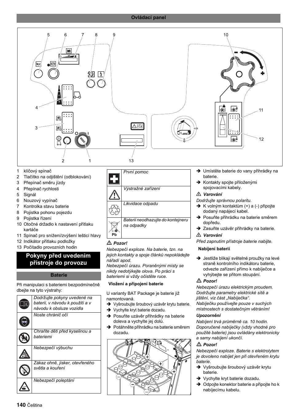 Pokyny před uvedením přístroje do provozu | Karcher BDP 50-2000 Rs BP User Manual | Page 140 / 196