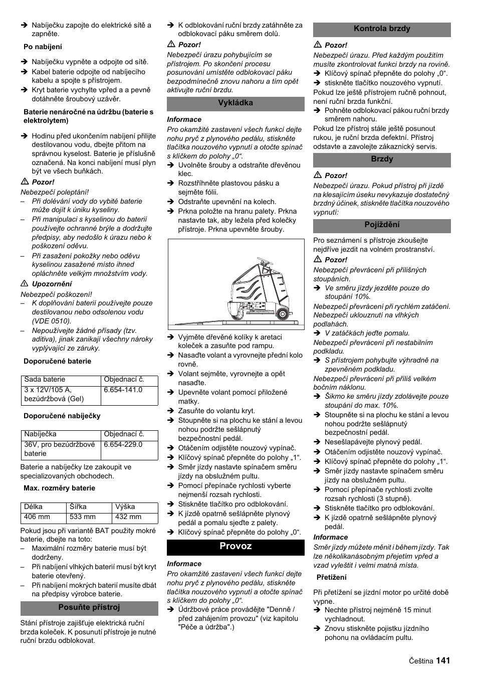 Provoz | Karcher BDP 50-2000 Rs BP User Manual | Page 141 / 196