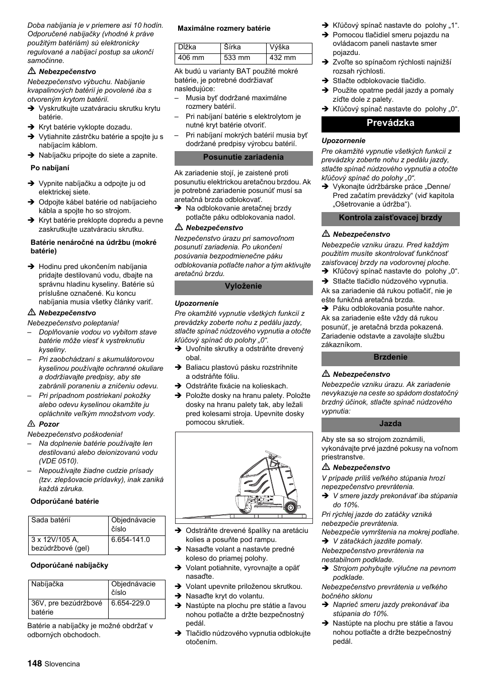 Prevádzka | Karcher BDP 50-2000 Rs BP User Manual | Page 148 / 196