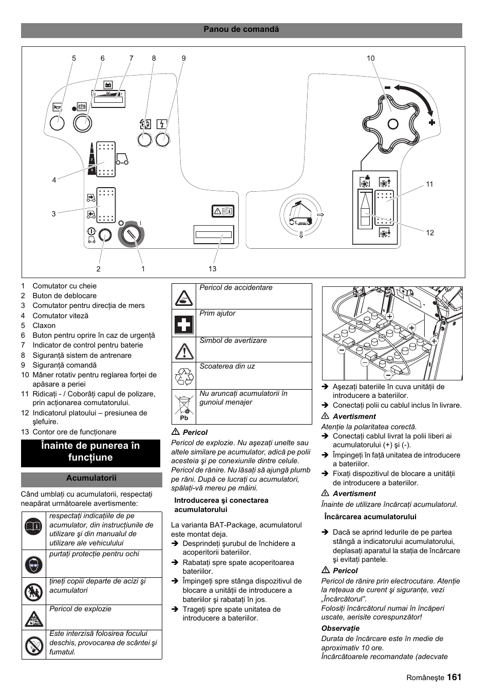 Înainte de punerea în funcţiune | Karcher BDP 50-2000 Rs BP User Manual | Page 161 / 196