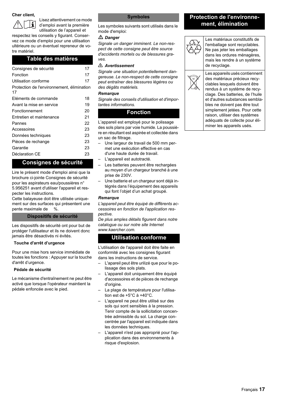 Karcher BDP 50-2000 Rs BP User Manual | Page 17 / 196