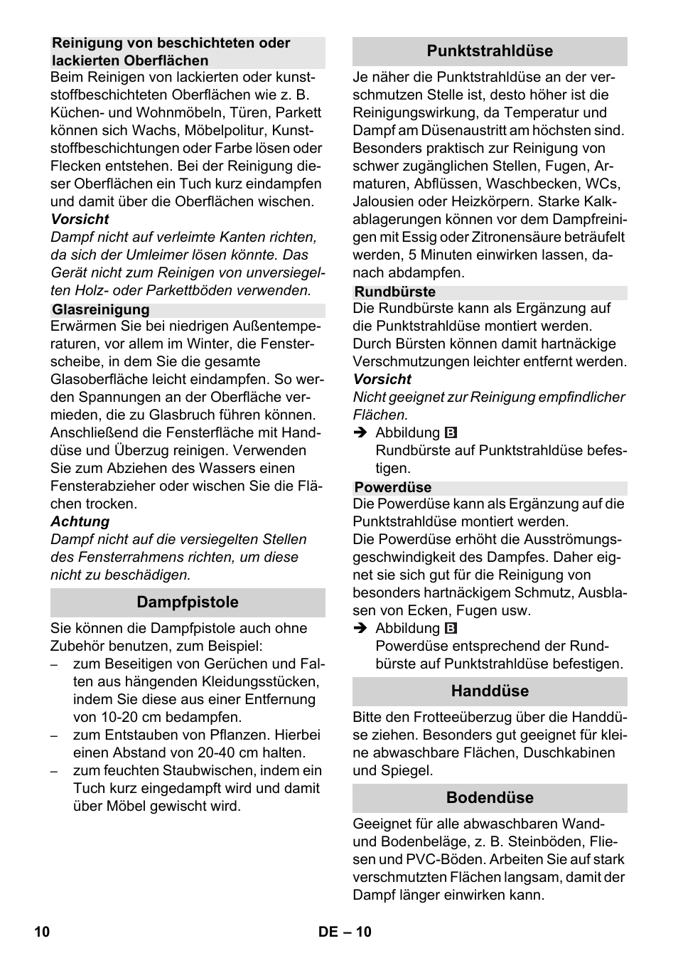 Karcher SC 4-100 CB User Manual | Page 10 / 314