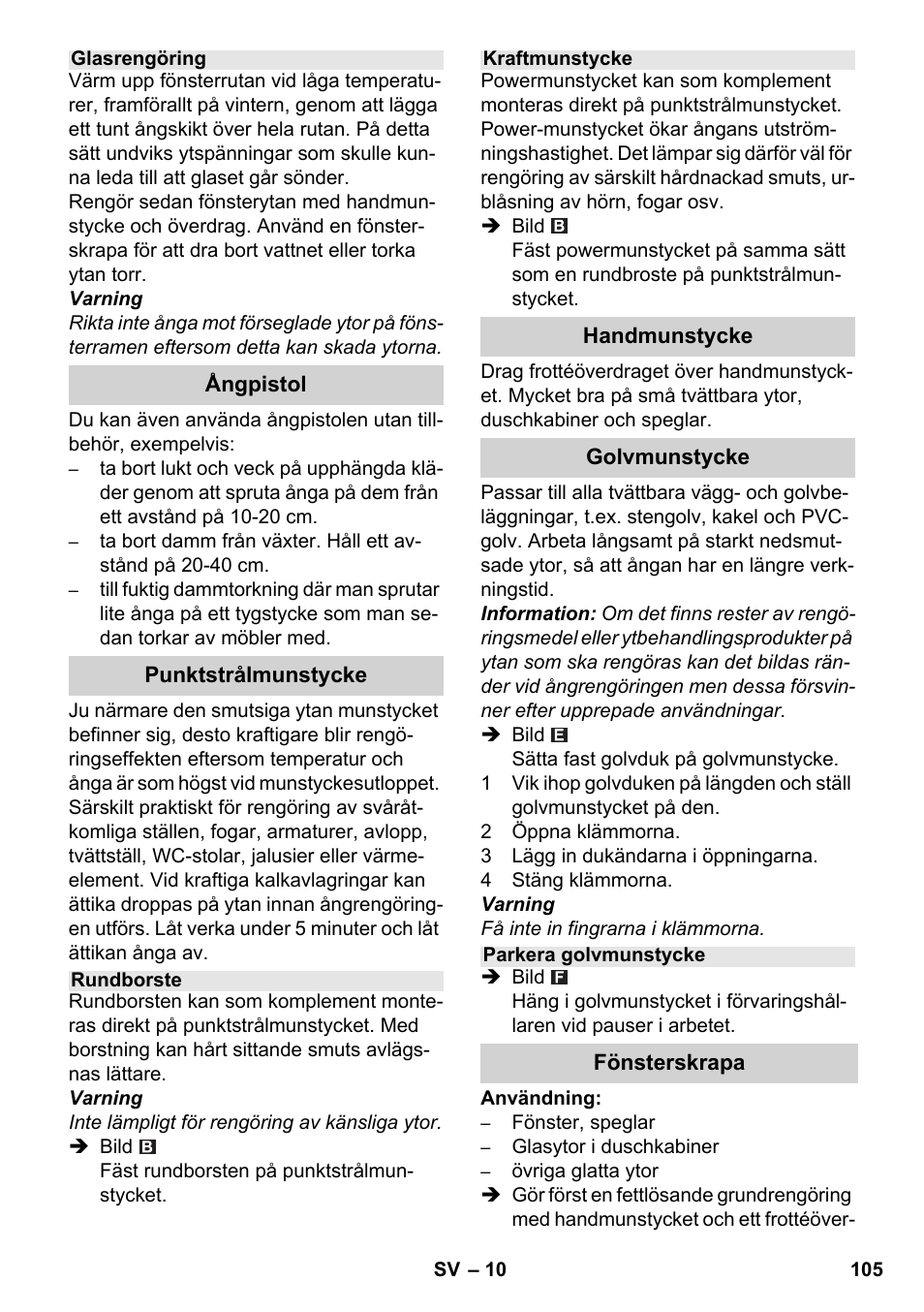 Karcher SC 4-100 CB User Manual | Page 105 / 314