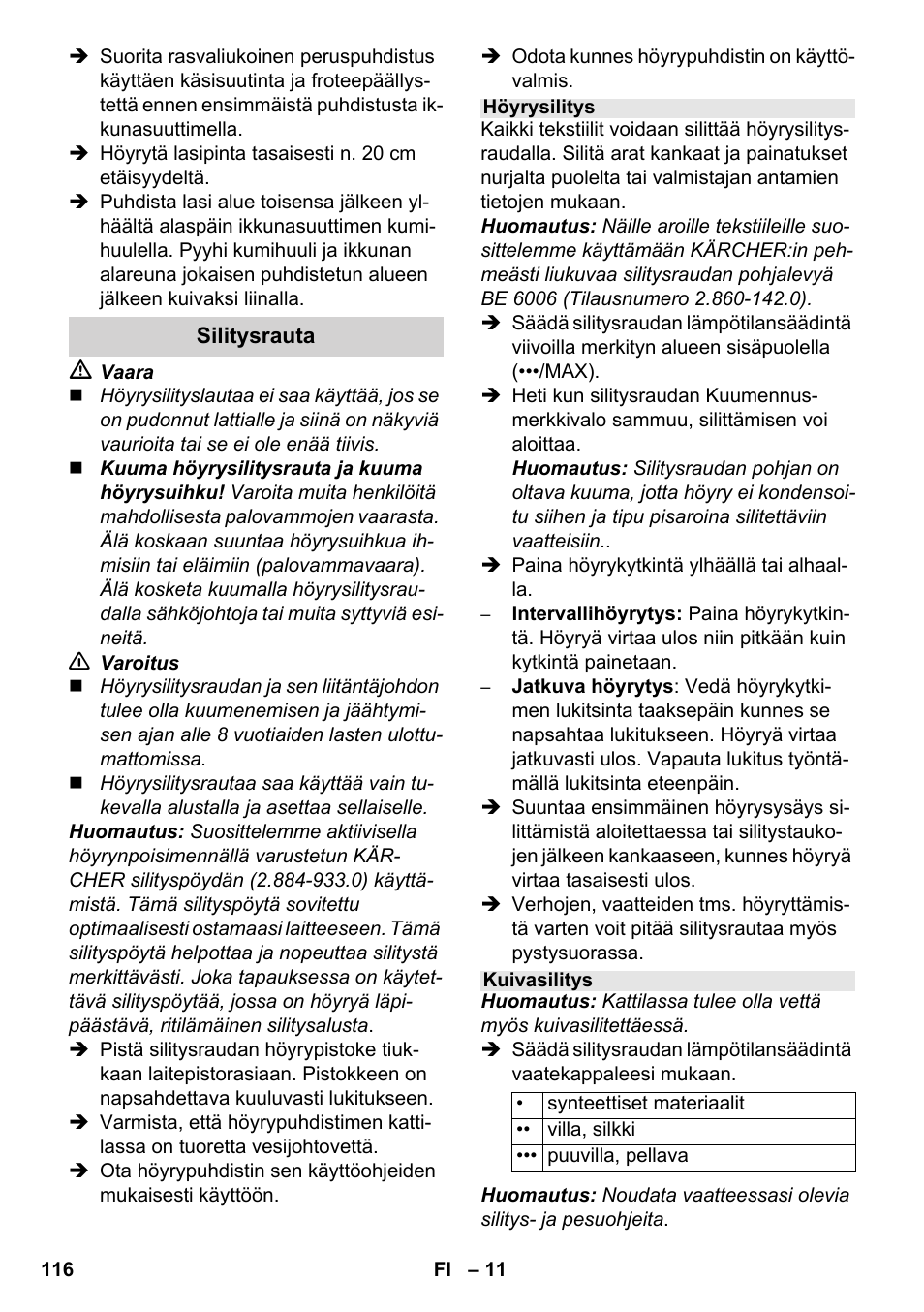 Karcher SC 4-100 CB User Manual | Page 116 / 314